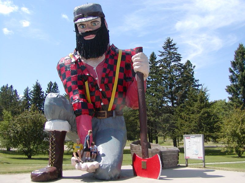 World's largest Paul Bunyan, Akeley, MN